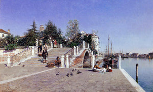  Federico Del Campo In the Shadow of an Italian Pergola - Art Print