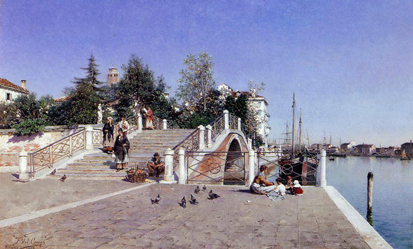  Federico Del Campo In the Shadow of an Italian Pergola - Art Print