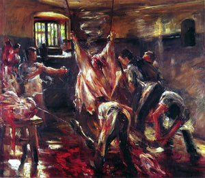  Lovis Corinth In the Slaughter House - Art Print