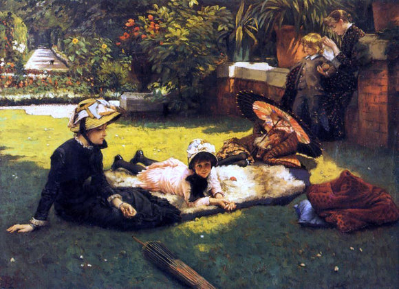  James Tissot In the Sunshine - Art Print