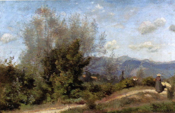  Jean-Baptiste-Camille Corot In the Vicinity of Geneva - Art Print