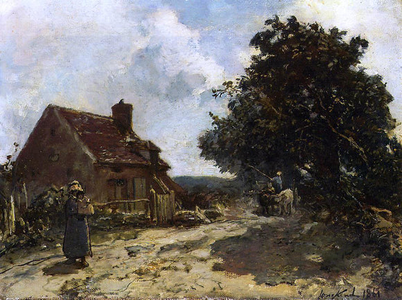  Johan Barthold Jongkind In the Vicinity of Nevers - Art Print