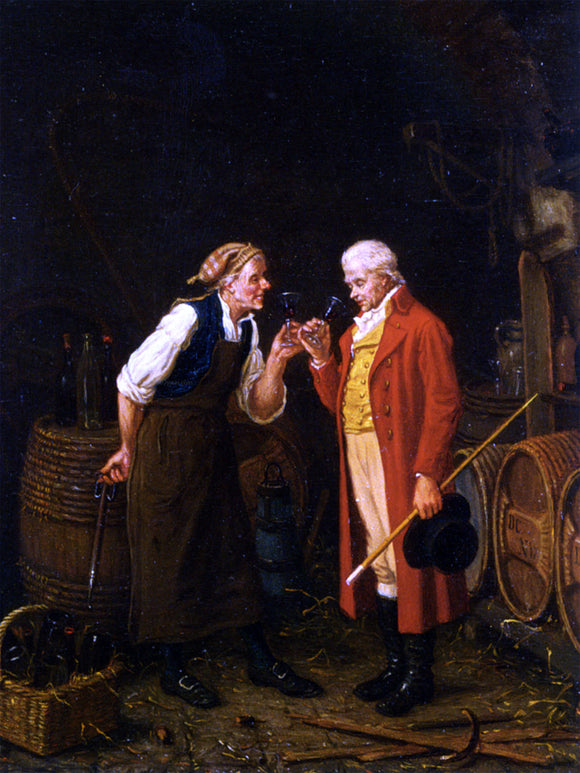  Jan David Col In The Wine Cellar - Art Print