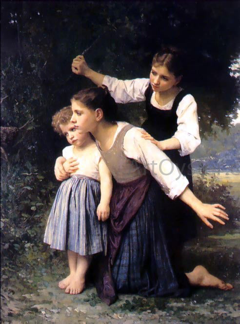  Elizabeth Gardner Bouguereau In the Woods - Art Print