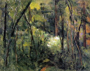  Paul Cezanne In the Woods - Art Print