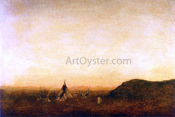  Ralph Albert Blakelock Indian Camp - Art Print