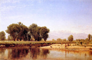  Thomas Worthington Whittredge Indian Emcampment on the Platte River - Art Print