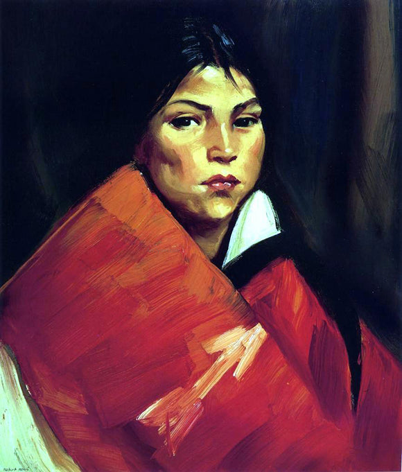  Robert Henri Indian Girl - Art Print