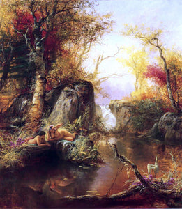  Jerome B. Thompson Indian Idyll - Art Print