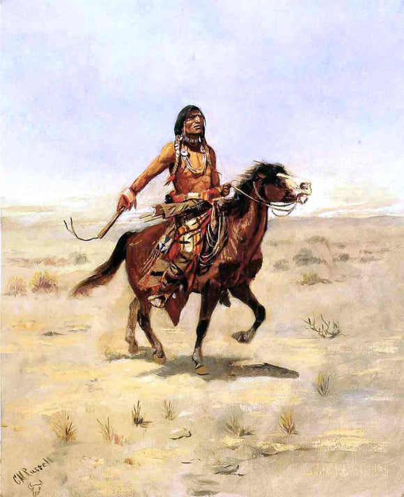  Charles Marion Russell An Indian Rider - Art Print