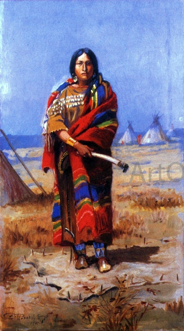  Charles Marion Russell An Indian Squaw - Art Print