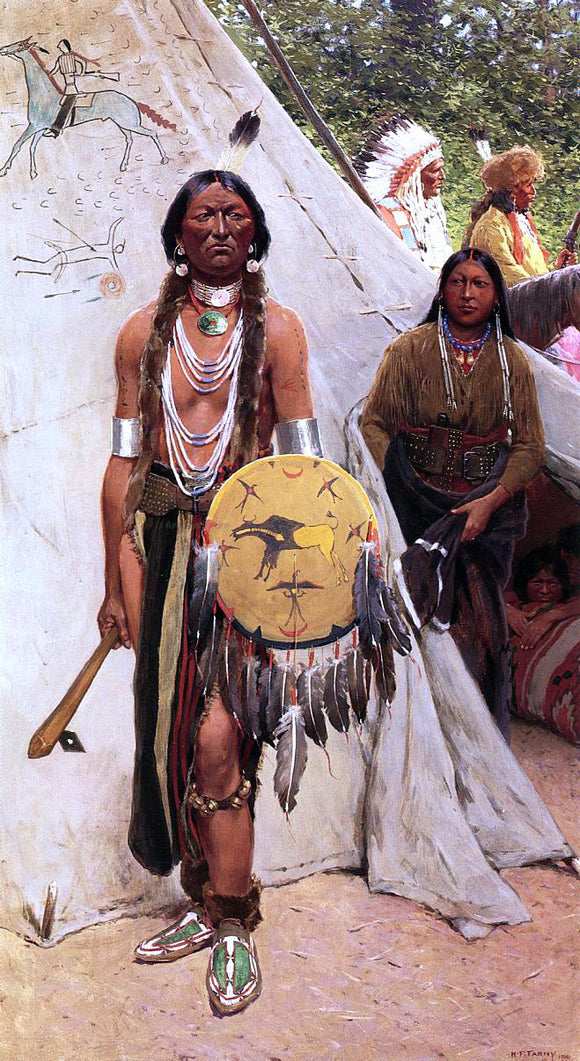  Henry F Farney Indians - Art Print