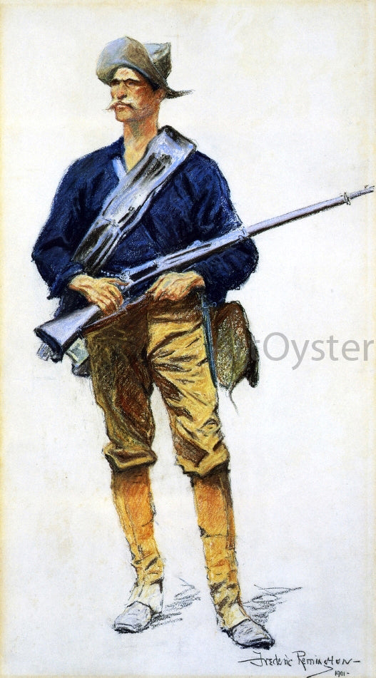  Frederic Remington Infantry Soldier - Art Print