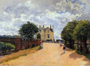  Alfred Sisley Inn at East Molesey with Hampton Court Bridge - Art Print