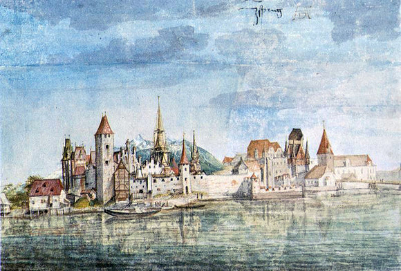 Albrecht Durer Innsbruck Seen from the North - Art Print