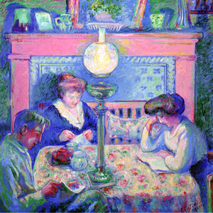  Theodore Earl Butler Interior after Dinner - Art Print