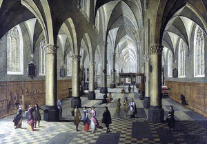  The Younger Peeter Neeffs Interior of a Cathedral - Art Print