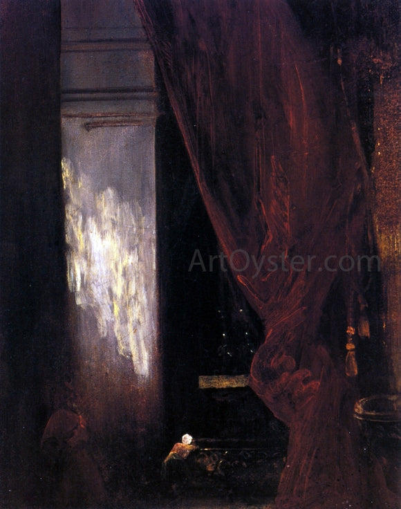  Eugene Delacroix Interior of a Chapel - Art Print
