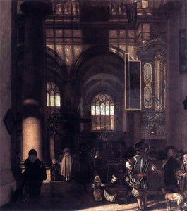  Emanuel De Witte Interior of a Church - Art Print