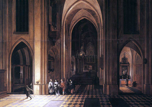  The Elder Peeter Neeffs Interior of a Church - Art Print