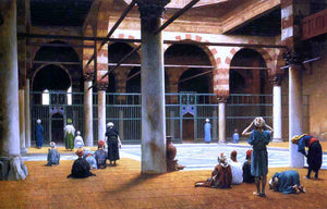  Jean-Leon Gerome Interior of a Mosque - Art Print