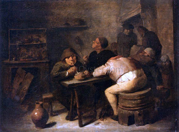  Adriaen Brouwer Interior of a Smoking Room - Art Print