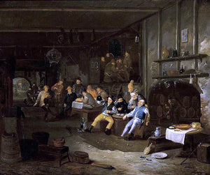  The Younger Egbert Van  Heemskerck Interior of an Inn - Art Print