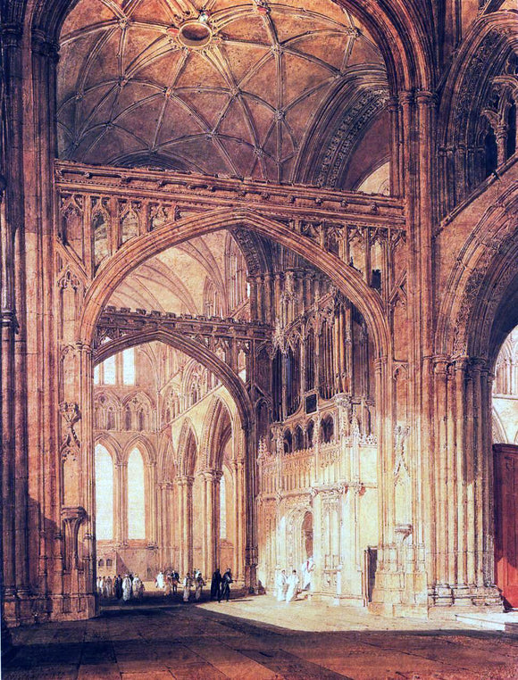  Joseph William Turner Interior of Salisbury Cathedral - Art Print