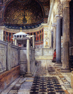  Sir Lawrence Alma-Tadema Interior of the Church of San Clemente, Rome - Art Print