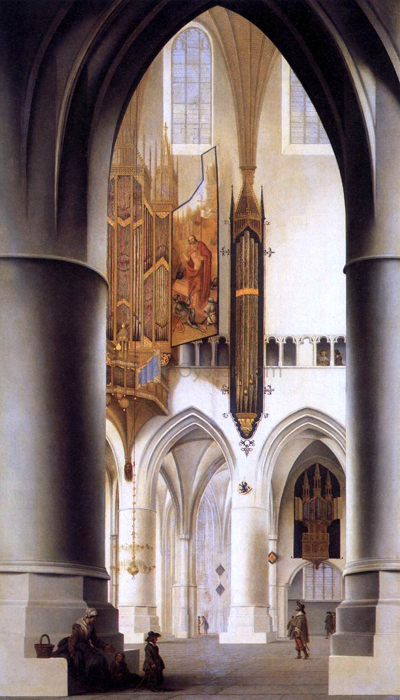  Pieter Jansz Saenredam Interior of the Church of St Bavo in Haarlem - Art Print