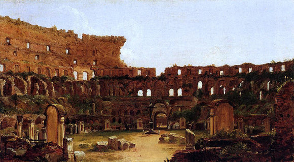  Antoine-Felix Boisselier Interior of the Colosseum, Rome - Art Print