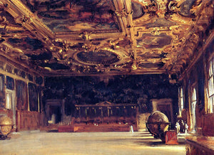  John Singer Sargent Interior of the Doge's Palace - Art Print