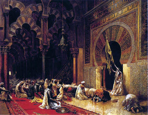  Edwin Lord Weeks Interior of the Mosque at Cordova - Art Print