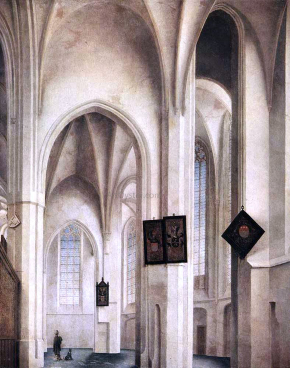  Pieter Jansz Saenredam Interior of the St Jacob Church in Utrecht - Art Print