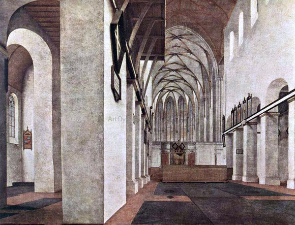  Pieter Jansz Saenredam Interior of the St. Jans Kerk at Utrecht - Art Print