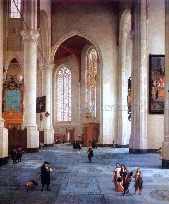  Anthonie De Lorme Interior of the St Laurenskerk in Rotterdam - Art Print