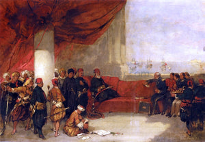 David Roberts Interview with the Viceroy of Egypt at His Palace in Alexandria - Art Print