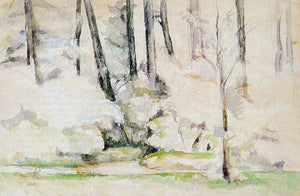  Paul Cezanne Into the Woods - Art Print