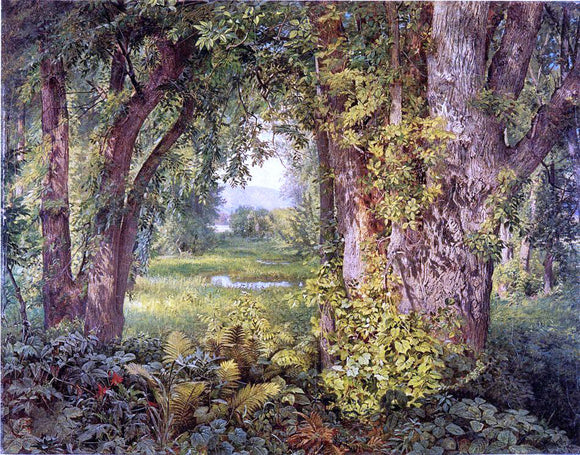  William Trost Richards Into the Woods - Art Print