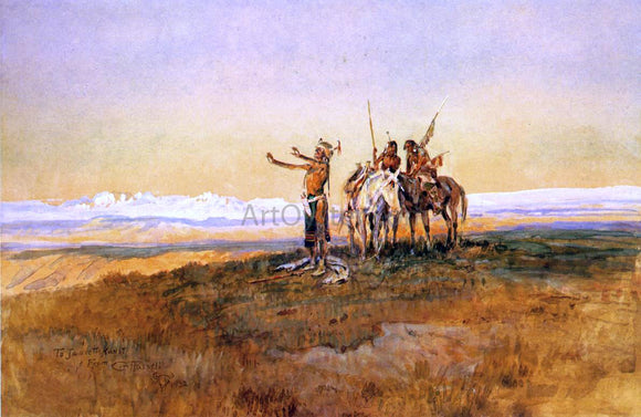  Charles Marion Russell Invocation to the Sun - Art Print