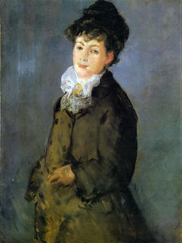  Edouard Manet Isabelle Lemonnier with a White Scarf - Art Print