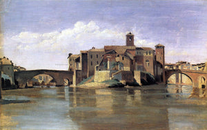  Jean-Baptiste-Camille Corot Island of San Bartolommeo - Art Print