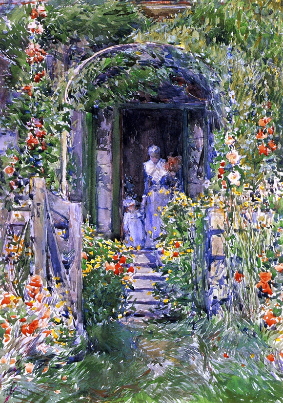  Frederick Childe Hassam Isles of Shoals Garden (also known as The Garden in Its Glory) - Art Print