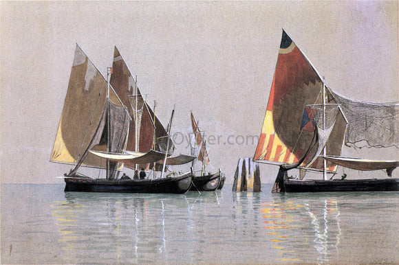  William Stanley Haseltine Italian Boats, Venice - Art Print