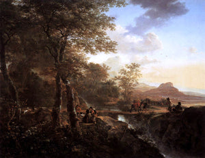  Jan Both Italian Landscape with Draughtsman - Art Print