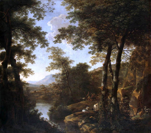  Jan Both Italian Landscape with Roman Warriors - Art Print
