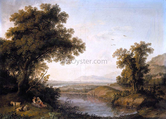  Jacob Philipp Hackert Italianate Landscape - Art Print