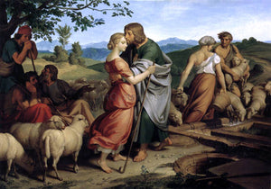  Joseph Von Fuhrich Jacob Encountering Rachel with her Father's Herds - Art Print