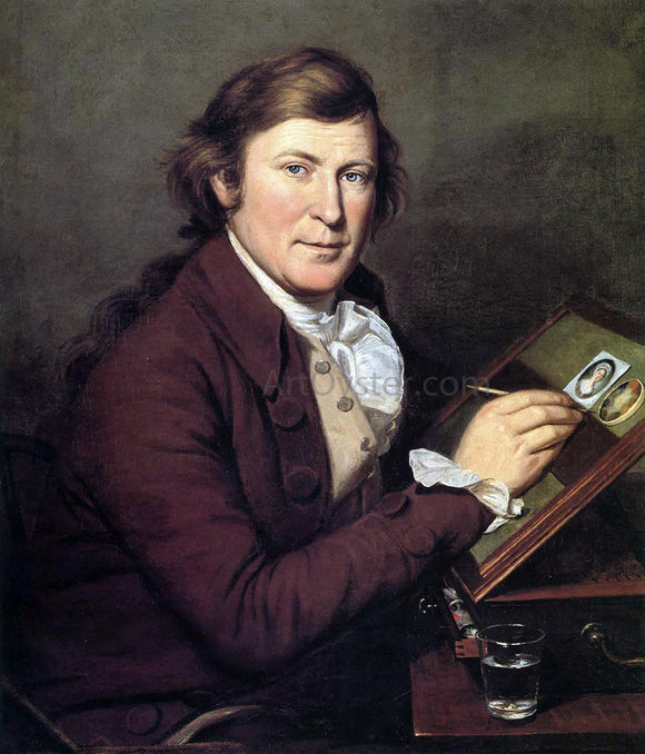  Charles Willson Peale James Peale Painting a Miniature - Art Print