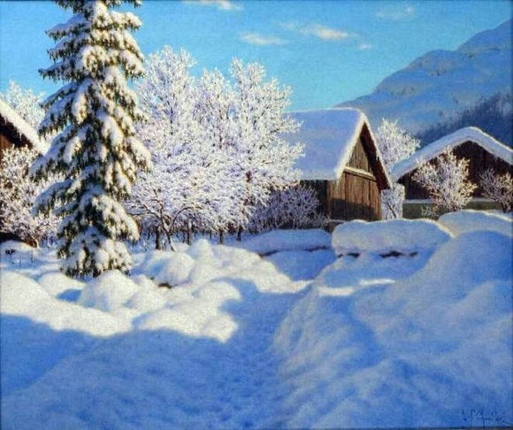  Ivan Fedorovich Choultse Janvier Chamonix, Haute Savoie - Art Print
